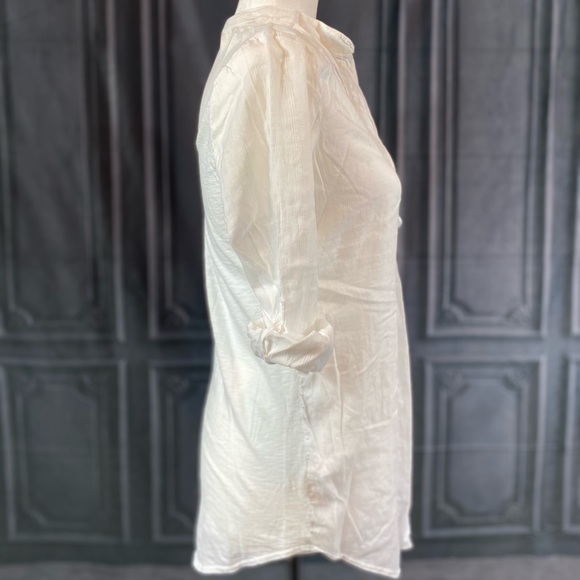 Anthropologie Splendid by Tracy Reese White Tunic Blouse - M - Picture 2 of 6